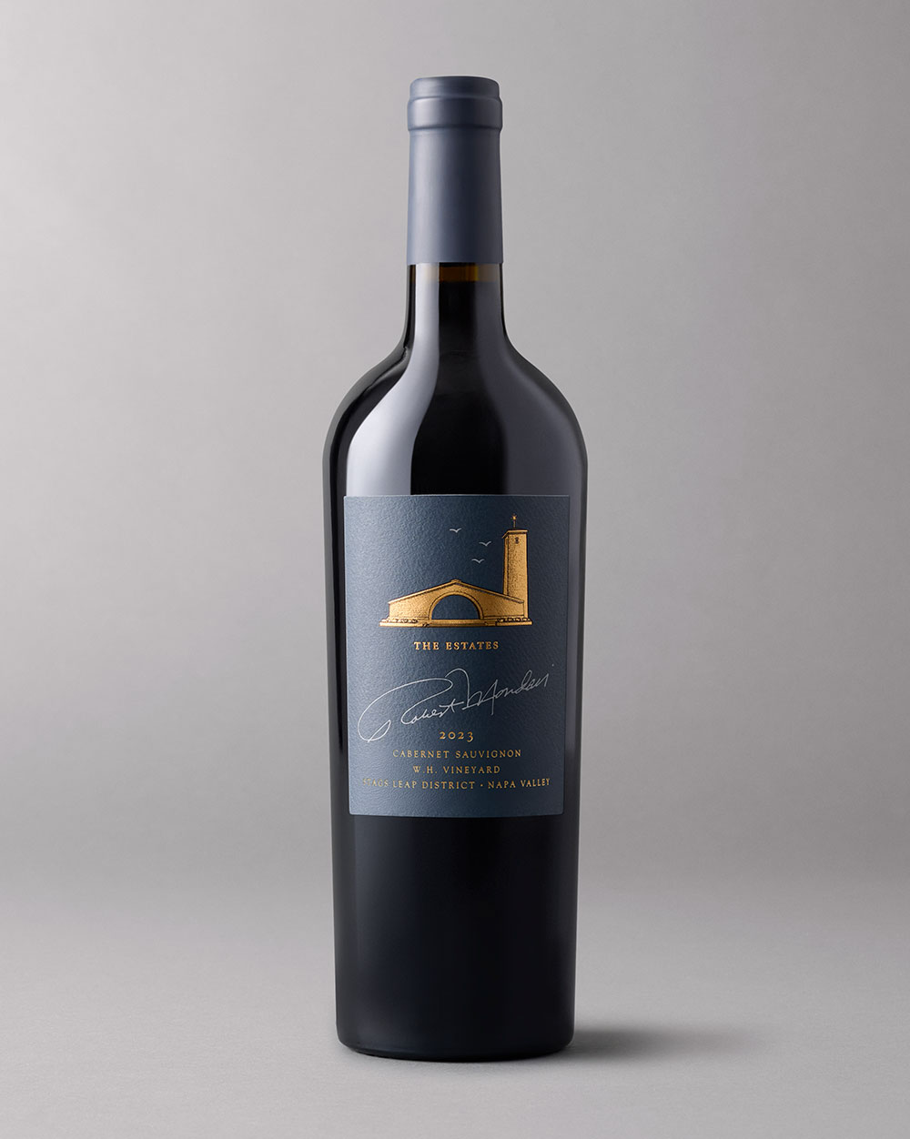 bottle of the Robert Mondavi 2023 Cabernet Sauvignon W.H Vineyard Stags Leap District