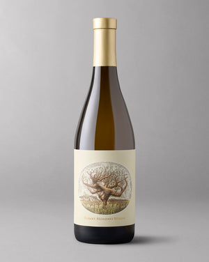 Bottle of Fume Blanc with gold capsule