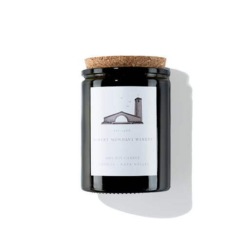 White Candle Cork Lavender Sage (Full Size)