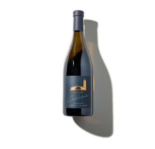 A bottle of The Estates Chardonnay Carneros Napa Valley on a white background.