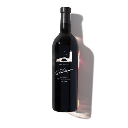 A bottle of 2021 Reserve Red Blend