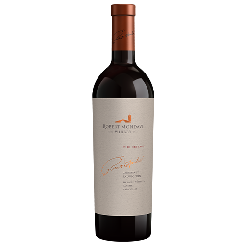 A bottle of 2014 Reserve To Kalon Vineyard Cabernet Sauvignon Napa Valley on a white background.