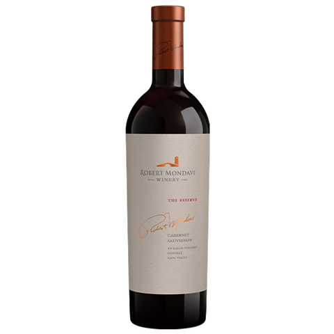 A bottle of 2014 Reserve To Kalon Vineyard Cabernet Sauvignon Napa Valley on a white background.