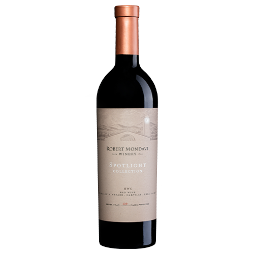 Wine bottle of 2015 To Kalon Vineyard HWC Red Wine Oakville Napa Valley.